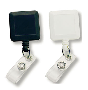 Personalise Square Retractable Badge Holder with Logo | Eco Gifts