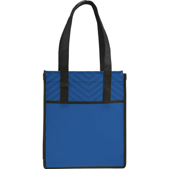Personalise Printed Chevron Non-Woven  Shopper Tote with Logo | Eco Gifts