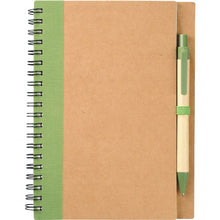 Personalise The Eco Spiral Notebook with Pen with Logo | Eco Gifts