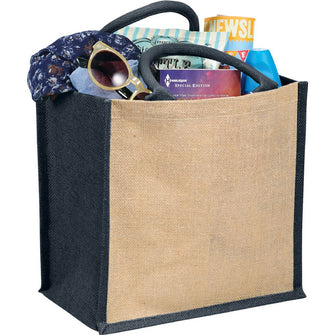 Personalise Medium Jute Gift Tote with Logo | Eco Gifts