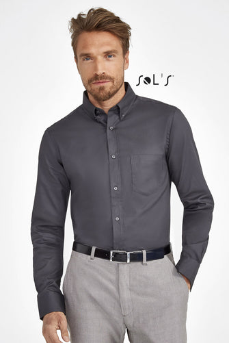 Custom Business Men's - Long Sleeve Shirt with Logo