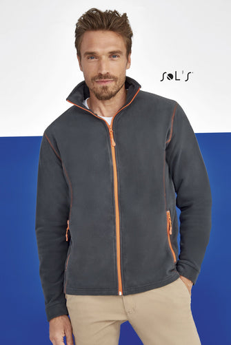 Custom Nova Men's Micro Fleece Zipped Jacket with Logo