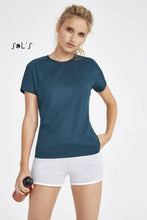 Custom Sporty Women's Raglan Sleeve T-shirt with Logo
