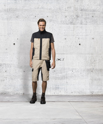 Custom Impulse Pro Men's Two-colour Workwear Bermuda Shorts with Logo