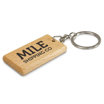 Personalise Artisan Key Ring - Rectangle - Custom Eco Friendly Gifts Online