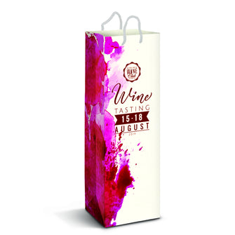 Laminated Paper Wine Bag - Full Colour