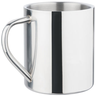 Personalise Polished Stainless Steel Mug with Logo | Eco Gifts