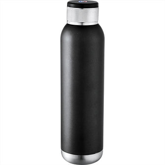 Personalise Soundwave Copper Vacuum Audio Bottle 650ml with Logo | Eco Gifts