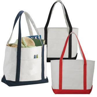 Personalise Premium Heavy Weight Cotton Boat Tote with Logo | Eco Gifts