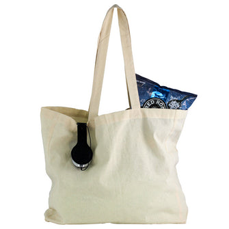 Personalise Natural Cotton Shopper Tote with Logo | Eco Gifts