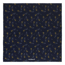 Personalise Silk Scarf Victoire Navy - Custom Eco Friendly Gifts Online