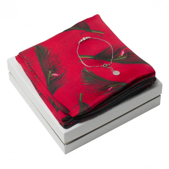 Personalise Set Victoire (bracelet & Silk Scarf) - Custom Eco Friendly Gifts Online