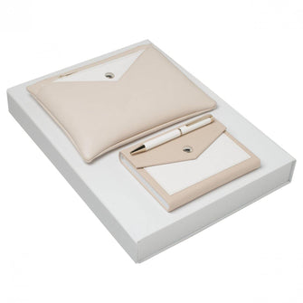 Personalise Set Cacharel (ballpoint Pen, Note Pad A6 & Lady Bag) - Custom Eco Friendly Gifts Online