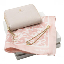 Personalise Set Cacharel Light Pink (mini Wallet, Bracelet & Silk Scarf) - Custom Eco Friendly Gifts Online