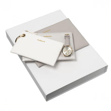Personalise Set Madeleine Beige (watch & Cosmetic Bag) - Custom Eco Friendly Gifts Online