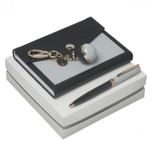 Personalise Set Bird Blue (ballpoint Pen, Note Pad A6 & Key Ring) - Custom Eco Friendly Gifts Online