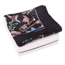 Personalise Set Cacharel Black (bracelet & Silk Scarf) - Custom Eco Friendly Gifts Online