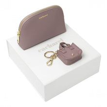 Personalise Set Victoire Taupe (key Ring & Small Dressing case) - Custom Eco Friendly Gifts Online