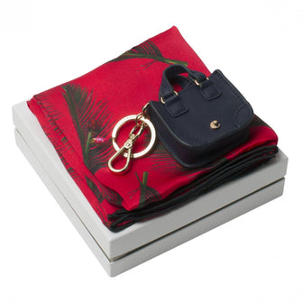 Personalise Set Victoire (key Ring & Silk Scarf) - Custom Eco Friendly Gifts Online