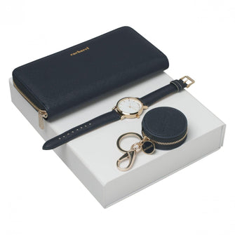 Personalise Set Bagatelle Bleu (key Ring, Lady Purse & Watch) - Custom Eco Friendly Gifts Online