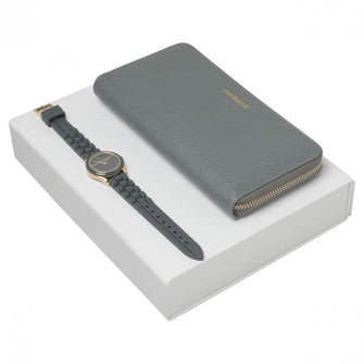 Personalise Set Cacharel Gris (lady Purse & Watch) - Custom Eco Friendly Gifts Online