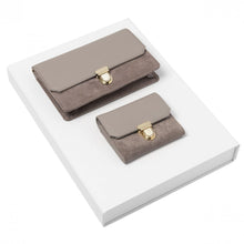 Personalise Set Montmartre Taupe (mini Wallet & Lady Bag) - Custom Eco Friendly Gifts Online