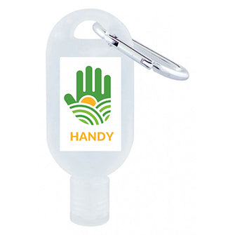 30ml Hand Sanitiser With Carabiner - 75% Ethyl-alcohol