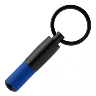 Personalise Key Ring Gear Matrix Blue - Custom Eco Friendly Gifts Online