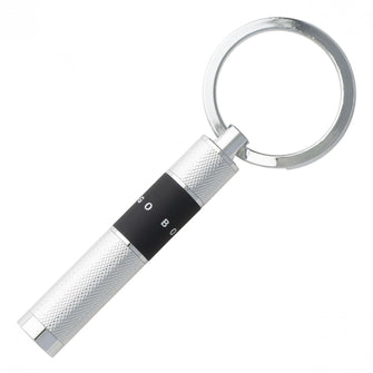 Personalise Key Ring Ribbon Chrome - Custom Eco Friendly Gifts Online