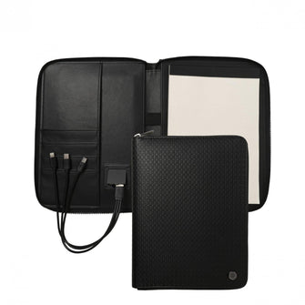 Personalise Folder A5 + Power Bank Epitome Black - Custom Eco Friendly Gifts Online