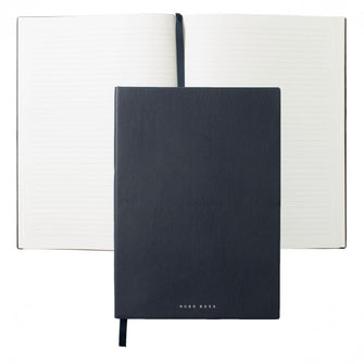 Personalise Note Pad A4 Stripe Soft Blue - Custom Eco Friendly Gifts Online