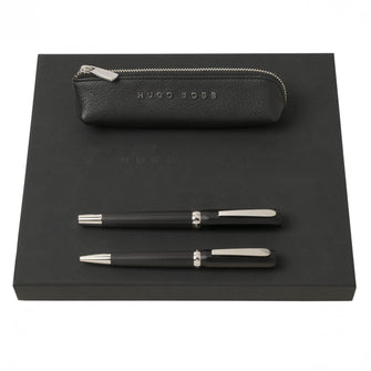 Personalise Set Hugo Boss (ballpoint Pen, Fountain Pen & Case) - Custom Eco Friendly Gifts Online