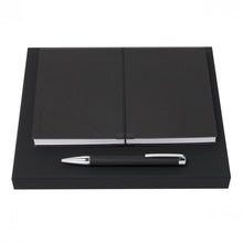 Personalise Set Storyline Black (ballpoint Pen & Note Pad A5) - Custom Eco Friendly Gifts Online