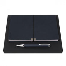 Personalise Set Storyline Dark Blue (ballpoint Pen & Note Pad A5) - Custom Eco Friendly Gifts Online