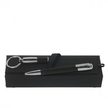 Personalise Set Pure Black (ballpoint Pen & Key Ring) - Custom Eco Friendly Gifts Online