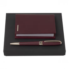 Personalise Set Essential Lady Burgundy (ballpoint Pen & Notebook Cover) - Custom Eco Friendly Gifts Online