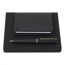 Personalise Set Hugo Boss Black (ballpoint Pen & Notebook Cover) - Custom Eco Friendly Gifts Online