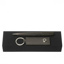 Personalise Set Hugo Boss Grey (ballpoint Pen & Key Ring) - Custom Eco Friendly Gifts Online