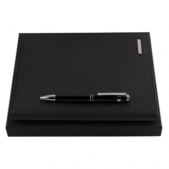 Personalise Set Hugo Boss (ballpoint Pen & Folder A5) - Custom Eco Friendly Gifts Online