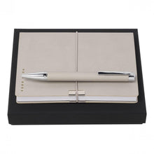Personalise Set Storyline Light Grey (ballpoint Pen & Note Pad A6) - Custom Eco Friendly Gifts Online
