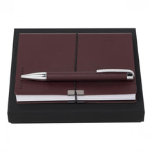 Personalise Set Storyline Burgundy (ballpoint Pen & Note Pad A6) - Custom Eco Friendly Gifts Online