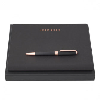 Personalise Set Essential Rosegold (ballpoint Pen & Folder A5) - Custom Eco Friendly Gifts Online