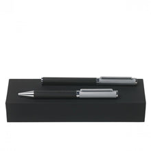 Personalise Set Reverse Silver (ballpoint Pen & Fountain Pen) - Custom Eco Friendly Gifts Online