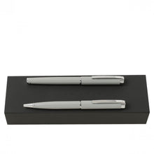Personalise Set Ace Light Grey (ballpoint Pen & Fountain Pen) - Custom Eco Friendly Gifts Online