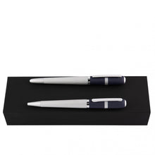 Personalise Set Contour Navy (ballpoint Pen & Rollerball Pen) - Custom Eco Friendly Gifts Online