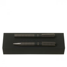 Personalise Set Barrel Dark Grey (ballpoint Pen & Rollerball Pen) - Custom Eco Friendly Gifts Online