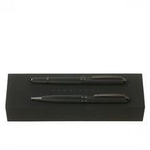 Personalise Set Framework Soft Black (ballpoint Pen & Rollerball Pen) - Custom Eco Friendly Gifts Online