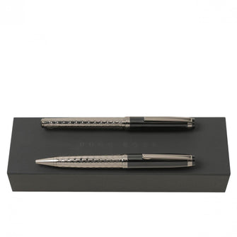 Personalise Set Epitome Black (ballpoint Pen & Rollerball Pen) - Custom Eco Friendly Gifts Online