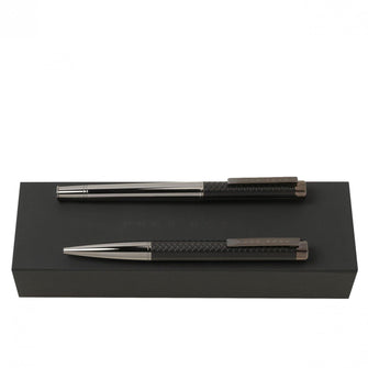 Personalise Set Tire Dark Green (ballpoint Pen & Rollerball Pen) - Custom Eco Friendly Gifts Online