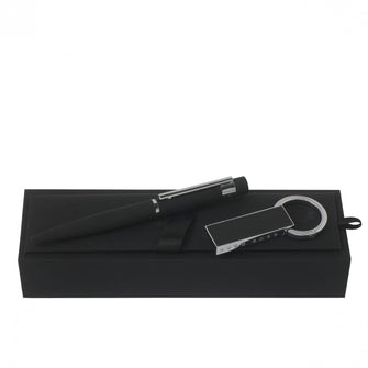 Personalise Set Loop Black (ballpoint Pen & Usb Stick) - Custom Eco Friendly Gifts Online